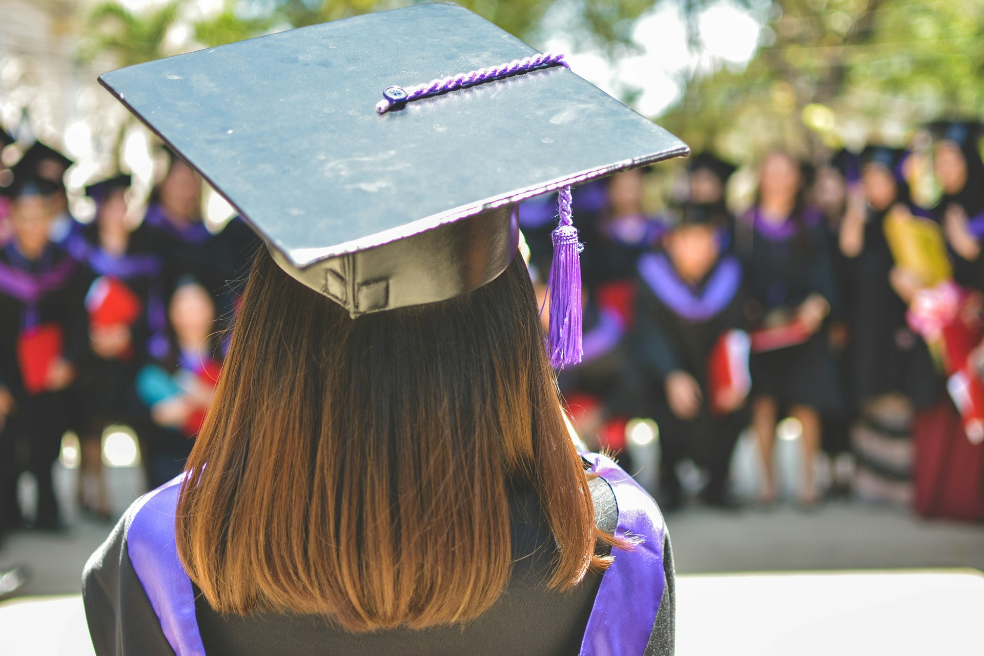 girl during her graduation